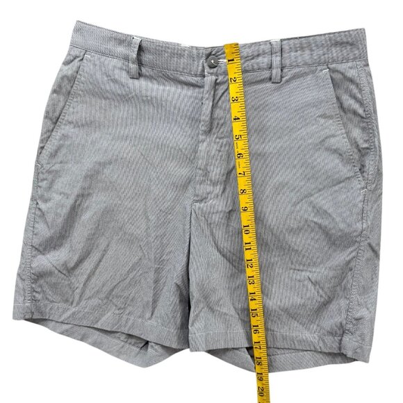 FJ Foot Joy Chino Shorts Mens Grey Flat Front Nylon Stretch 6" Size 32 - Picture 7 of 12